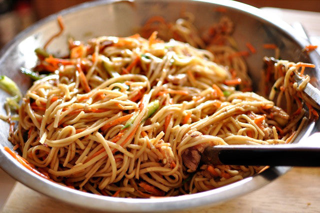The Soccer Mom Chilled (Out) Tahini Soba with Seared Ahi