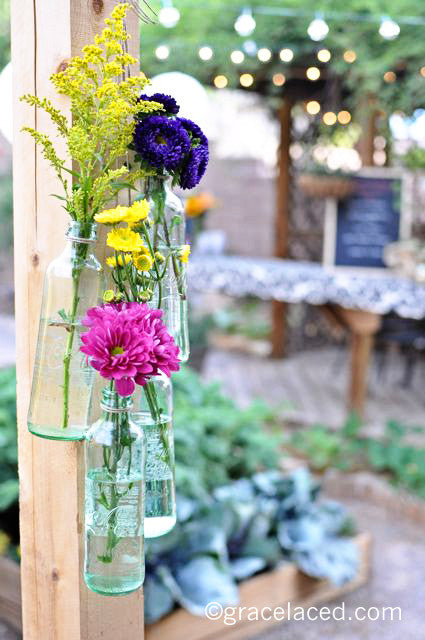 Vintage Soda Bottles Become Vases