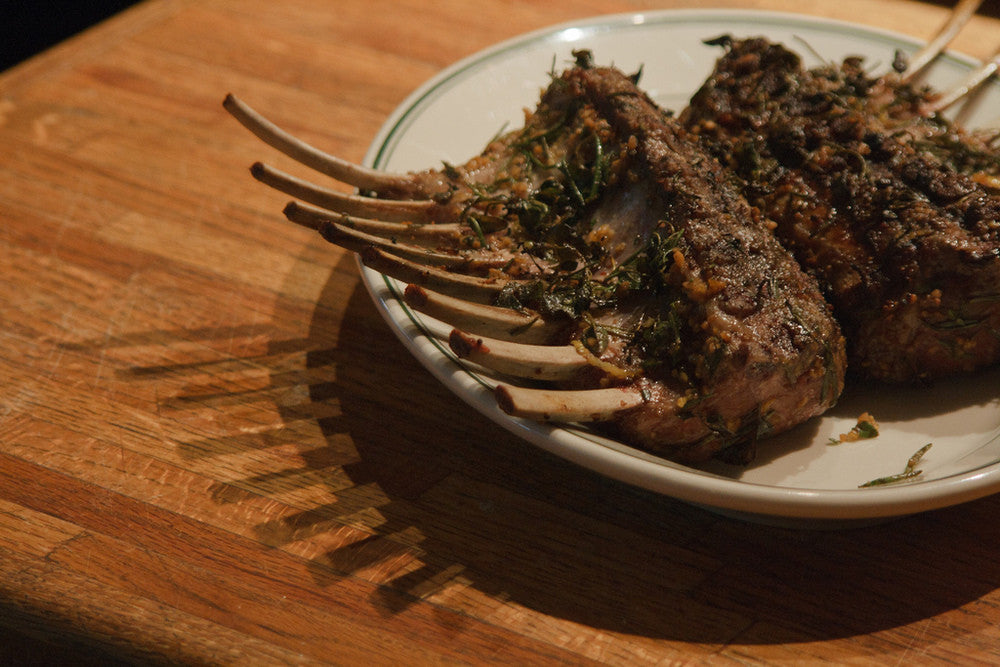 Grilled Lamb with Mint Vinaigrette