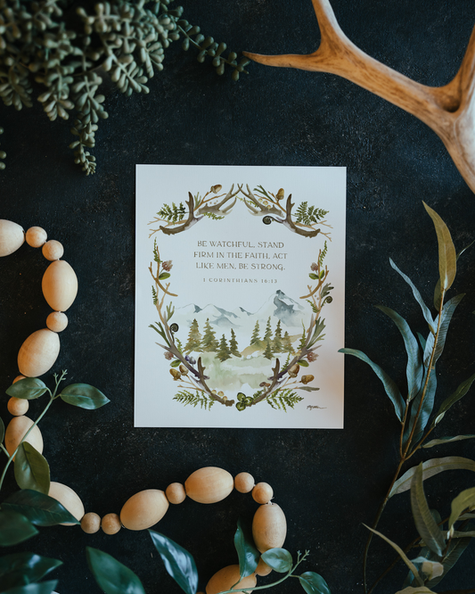 1 Corinthians 16:13 | Stand Firm in the Faith Print