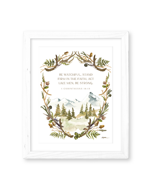 1 Corinthians 16:13 | Stand Firm in the Faith Print