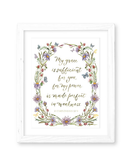 2 Corinthians 12:9 | My Grace Is Sufficient Print