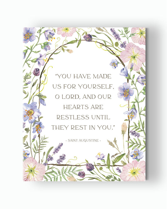 Saint Augustine | Rest In You Canvas