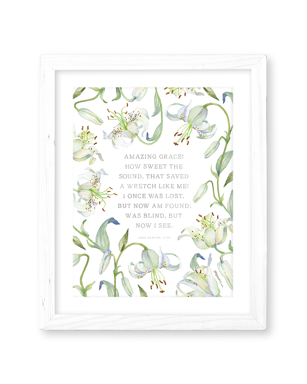 Amazing Grace Hymn Print-Ruth Chou Simons Art Print