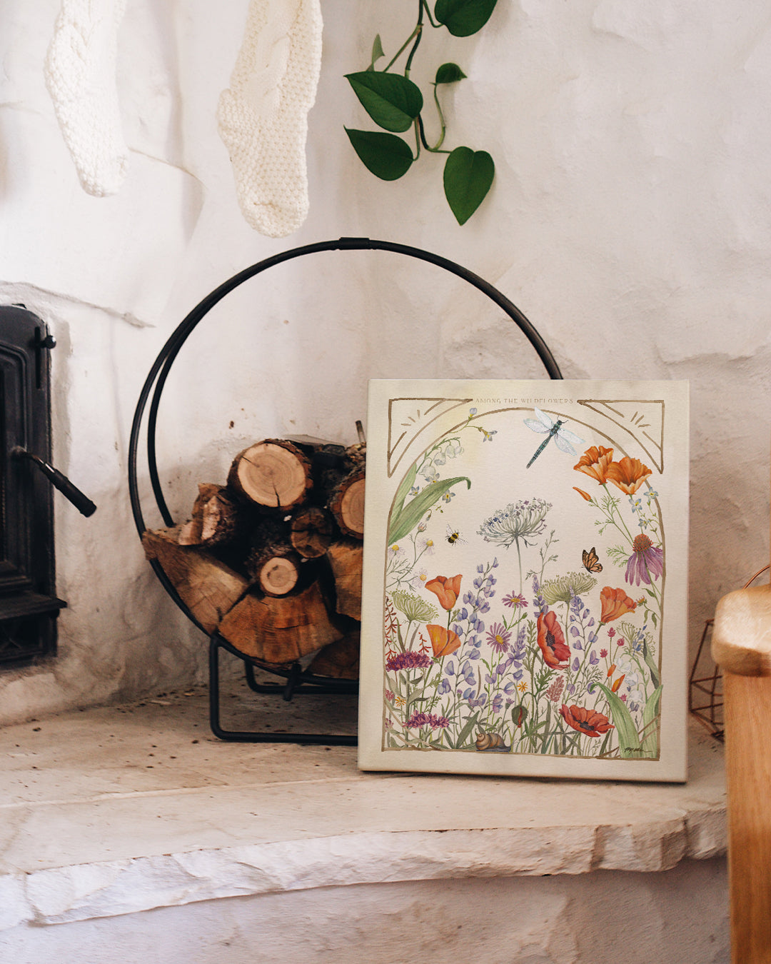 Among The Wildflowers Fine Art Canvas