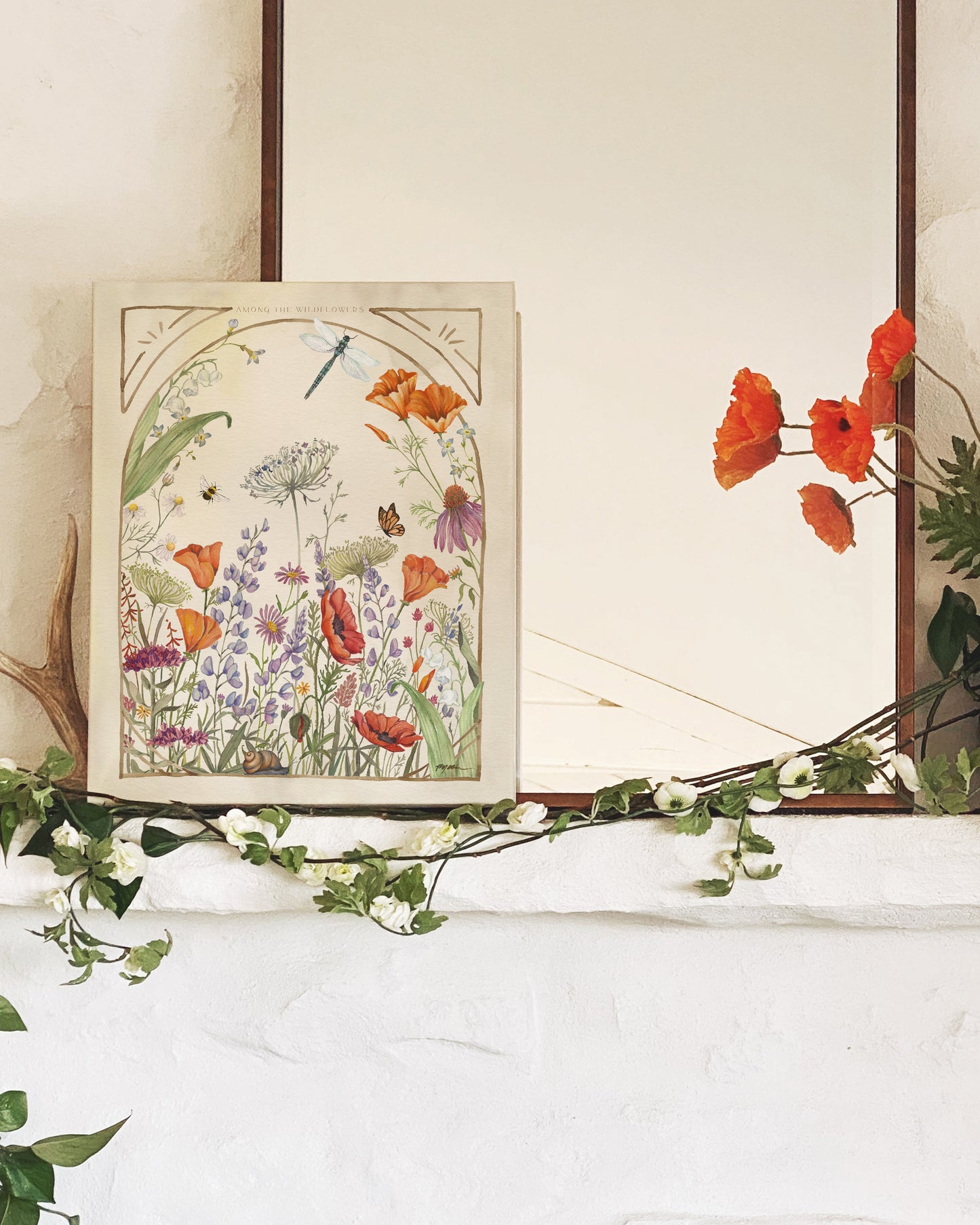 Among The Wildflowers Fine Art Canvas