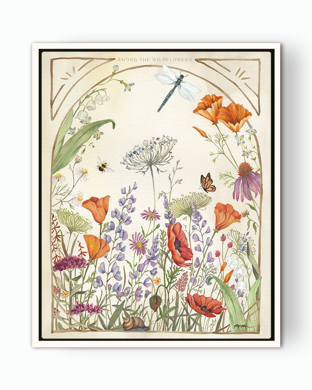 Among The Wildflowers Fine Art Canvas