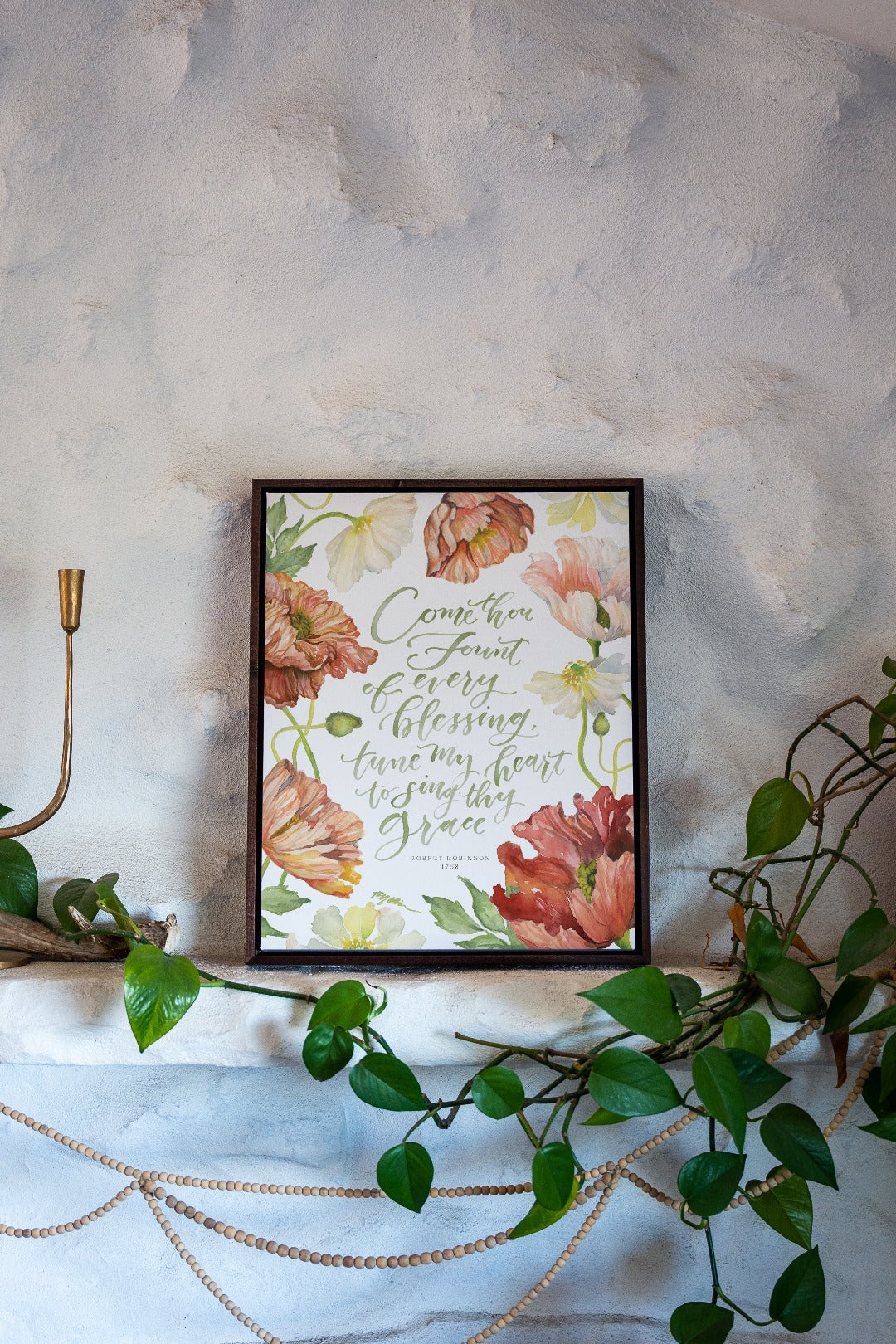 Christian hymn art framed-Robert Robinson
