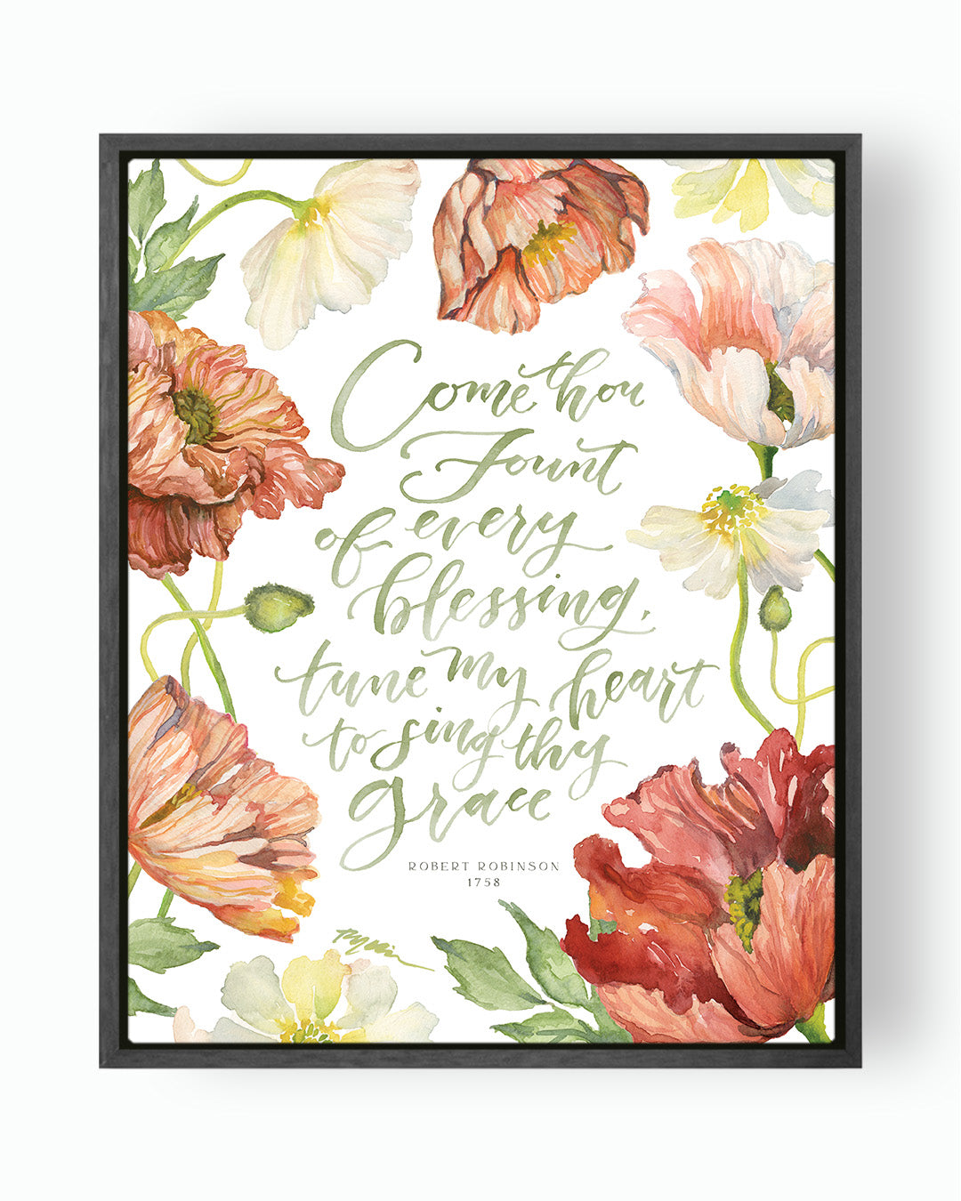 come thou fount hymn canvas-Christian Ruth Chou Simons