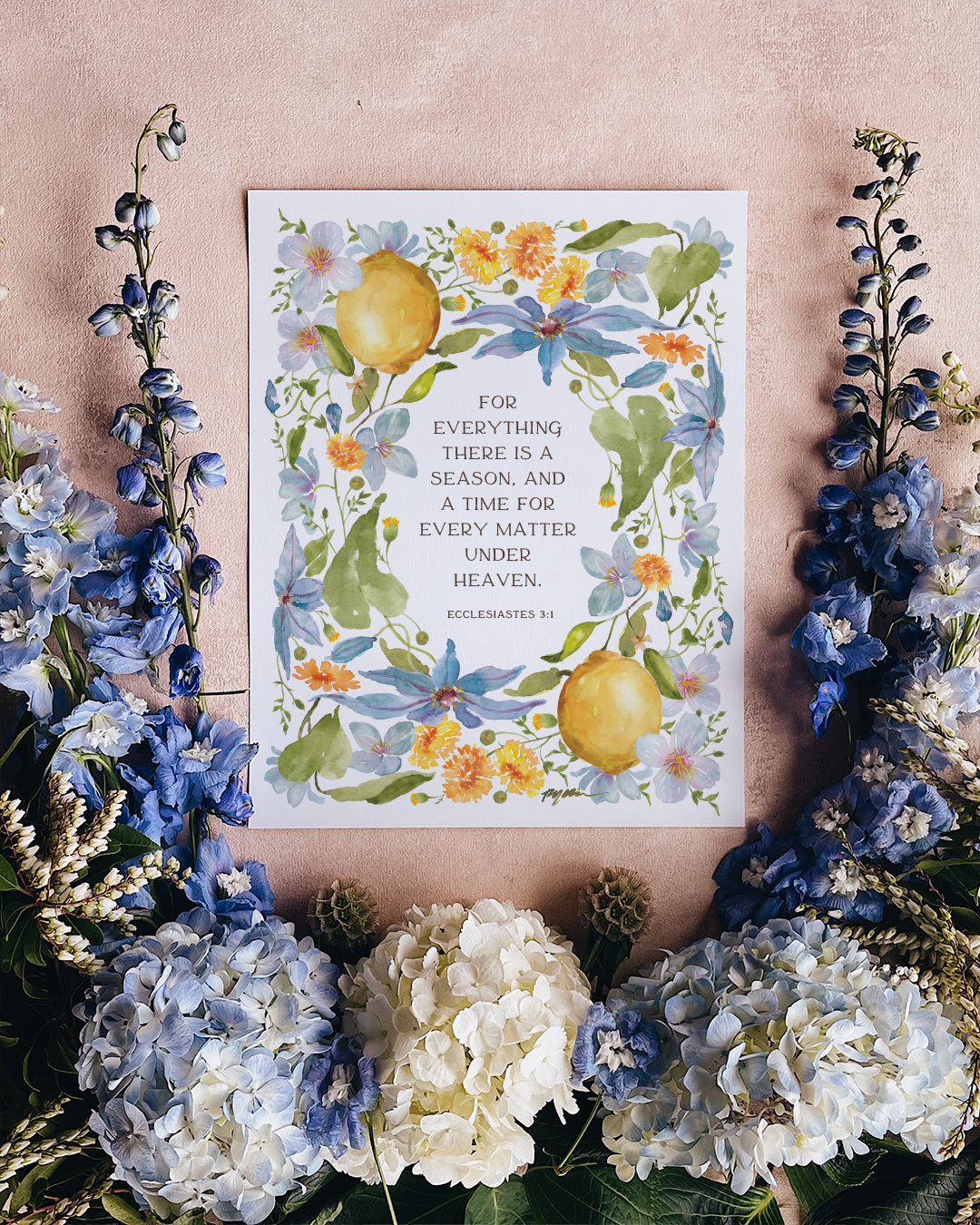 Ecclesiastes 3:1 | For Everything There Is A Season Print