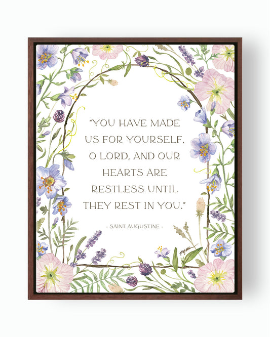 Saint Augustine | Rest In You Canvas