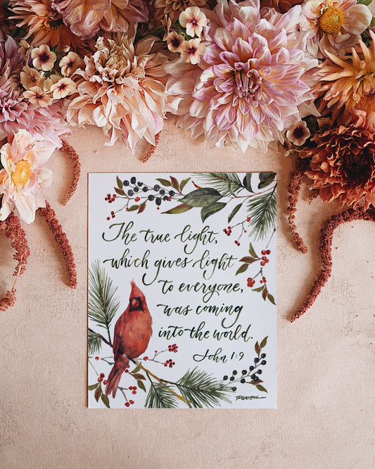 John 1:9 | The True Light Print