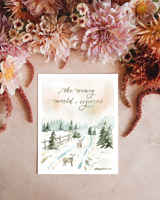 The Weary World Rejoices Print