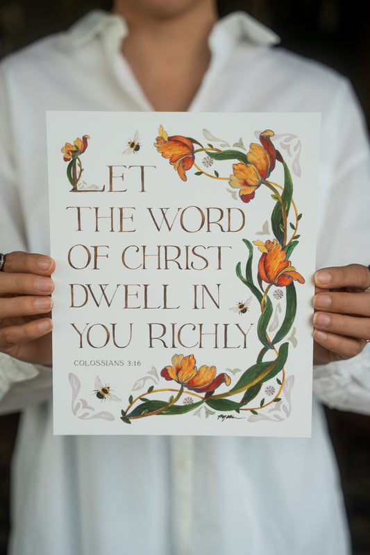 Colossians 3:16 | The Word Of Christ Print