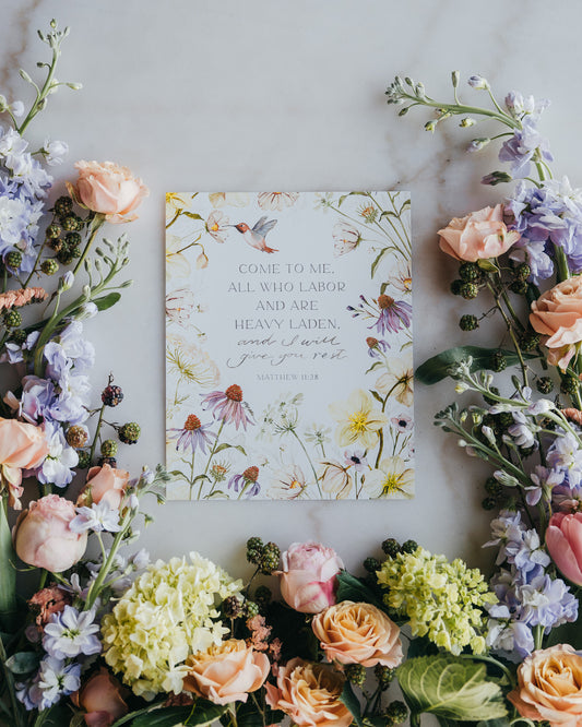 Matthew 11:28 | Come To Me Print