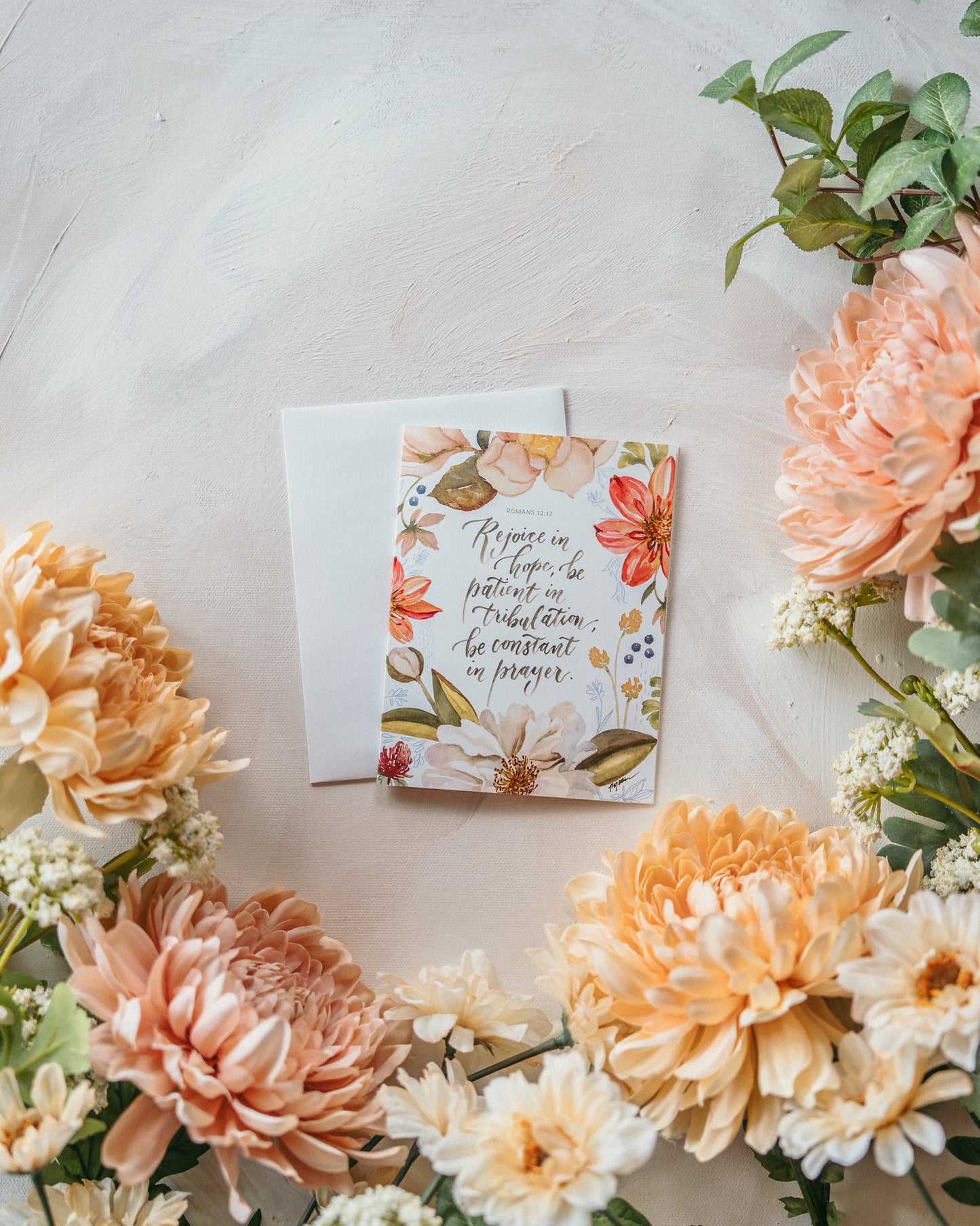 Romans 12:12 | Rejoice in Hope Notecard Set