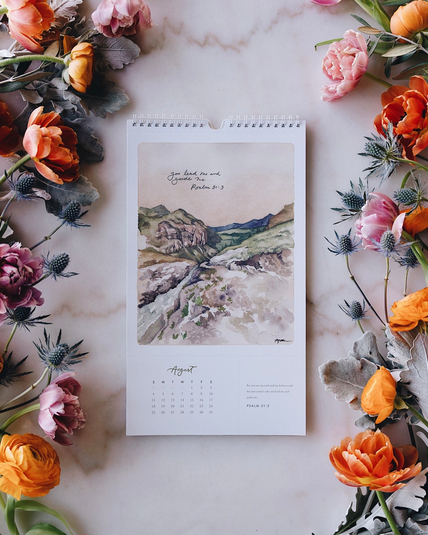 He Leads Me 2024 Calendar (Single)