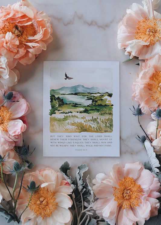 Isaiah 40:31 | Wings Like Eagles Print