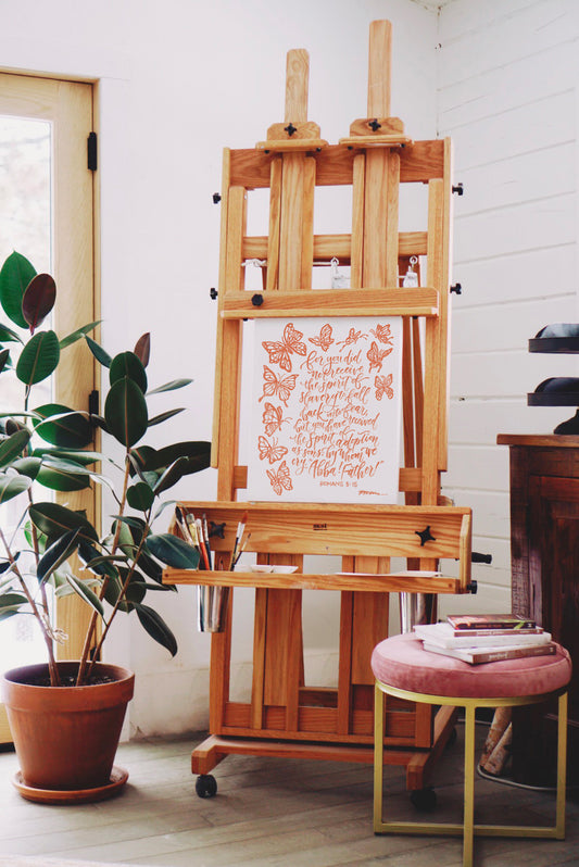 Romans 8:15 Bible verse art canvas-Ruth Chou Simons art studio