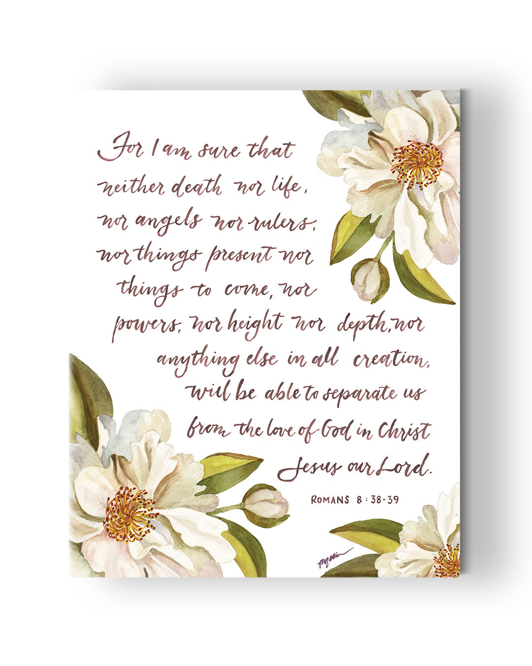 Romans 8 Bible verse art canvas-Christian art