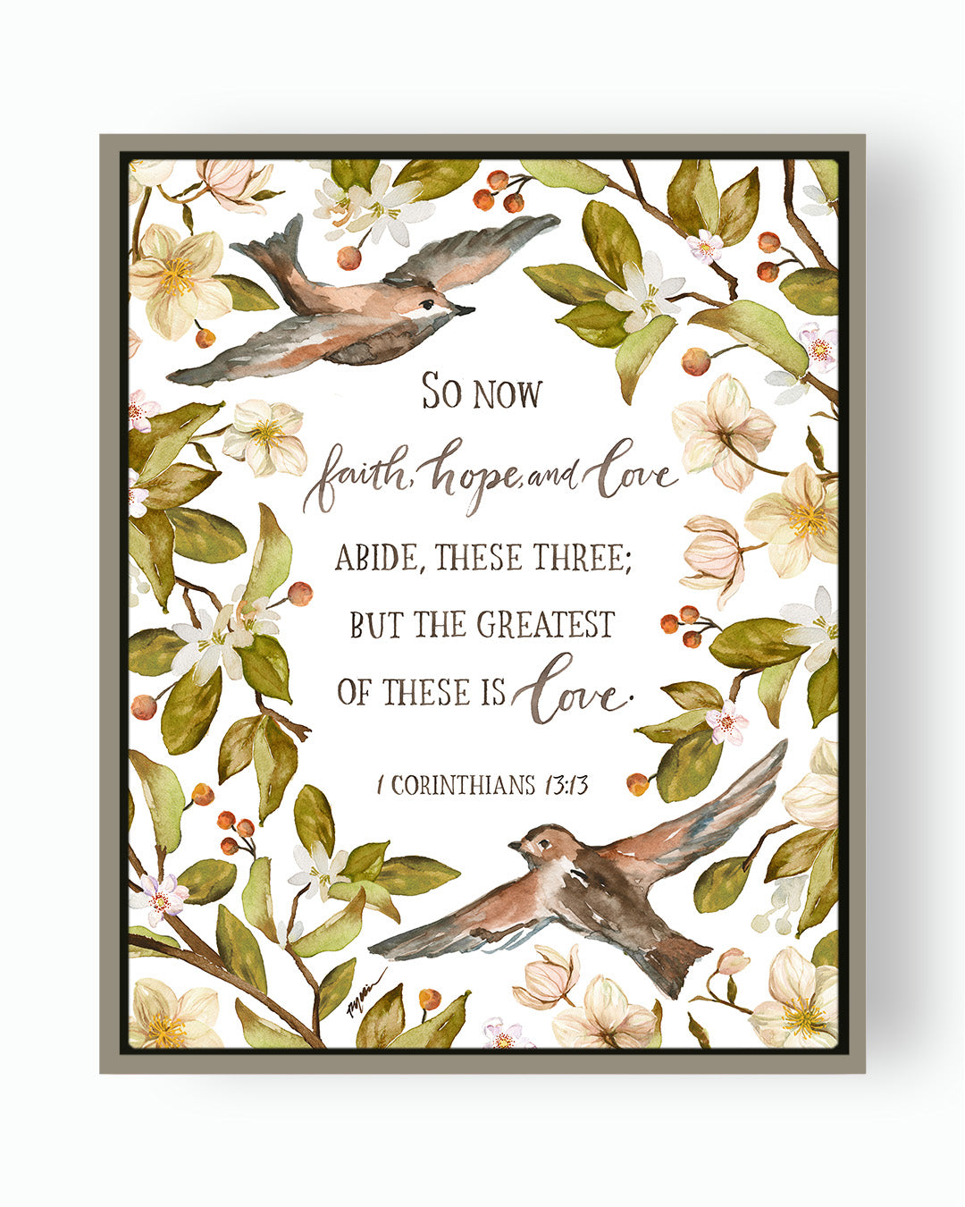 1 Corinthians 13:13 | Faith, Hope, Love Canvas