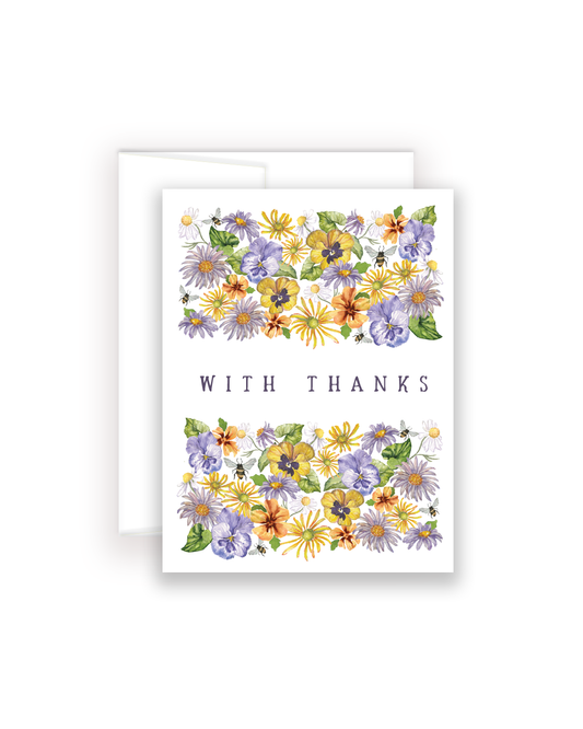 With Thanks Notecard Set