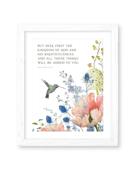 Matthew 6:33 | Seek First The Kingdom of God Print