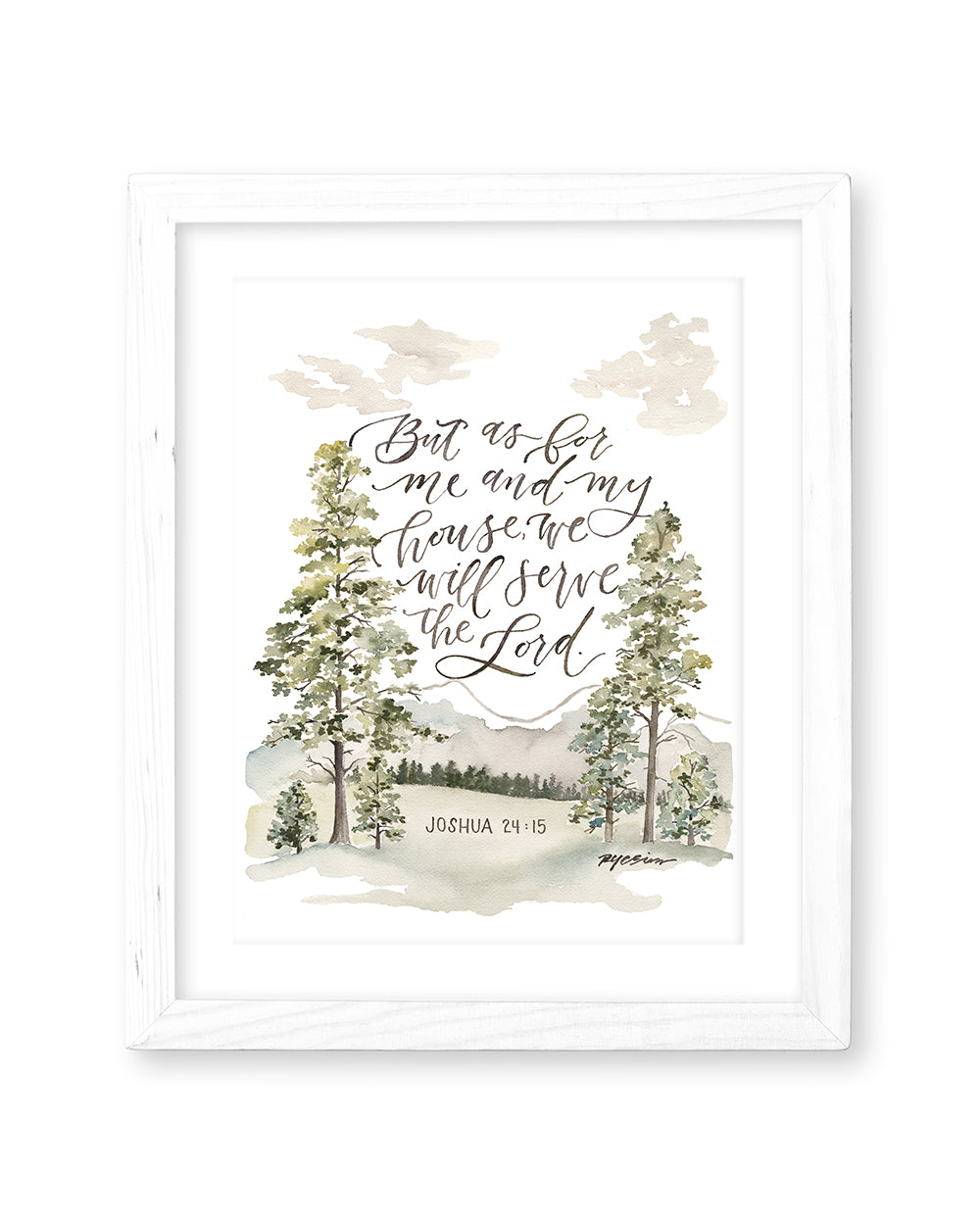 Joshua 24:15 | As For Me and My House Print