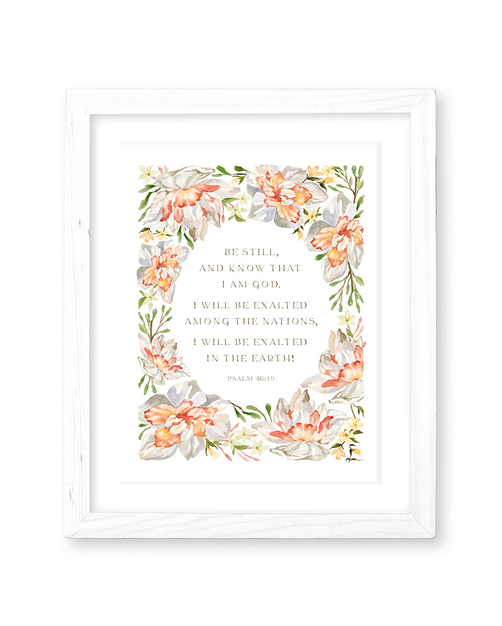 Psalm 46:10 | Be Still and Know Print