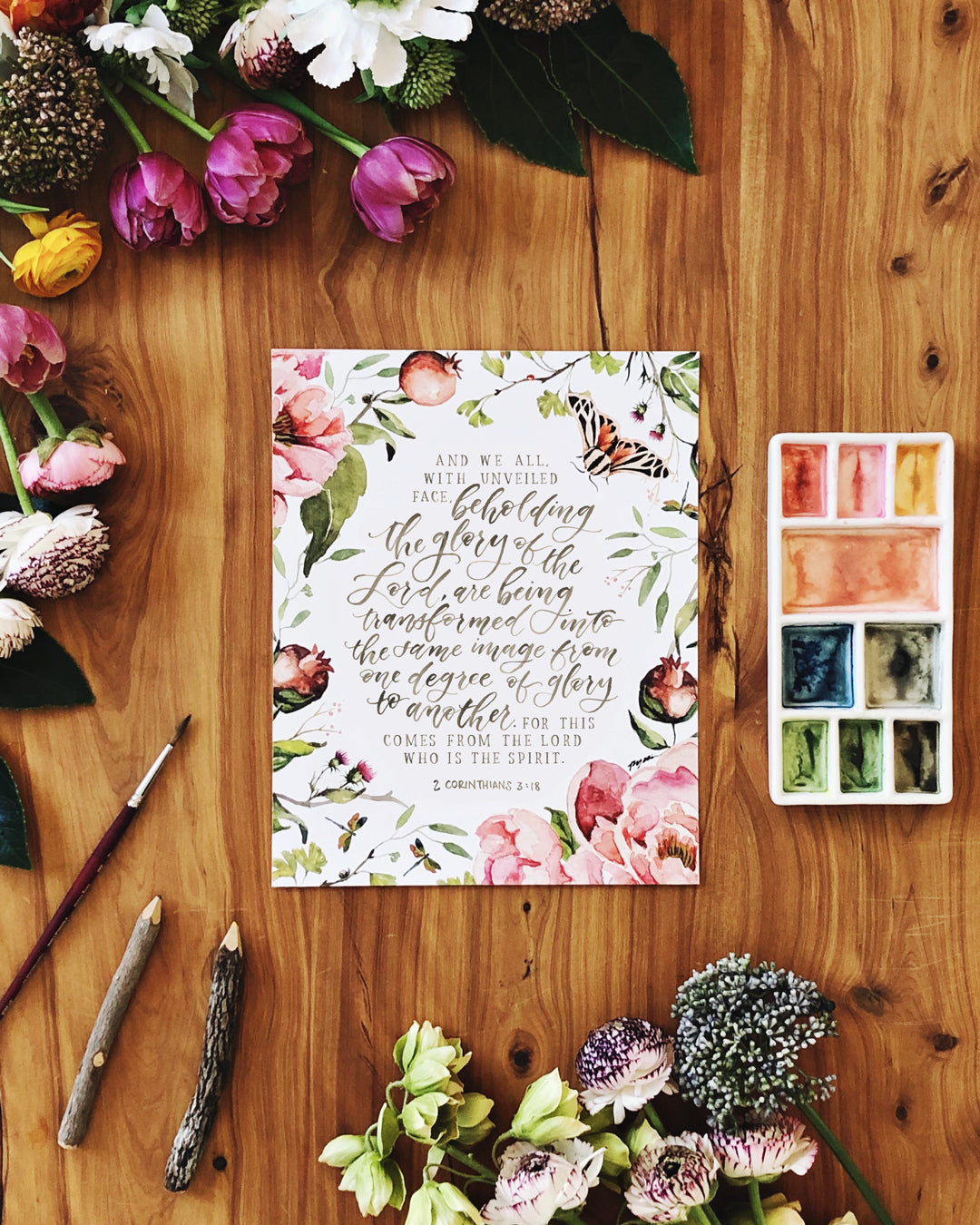 2 Corinthians 3:18 | Beholding the Glory Print