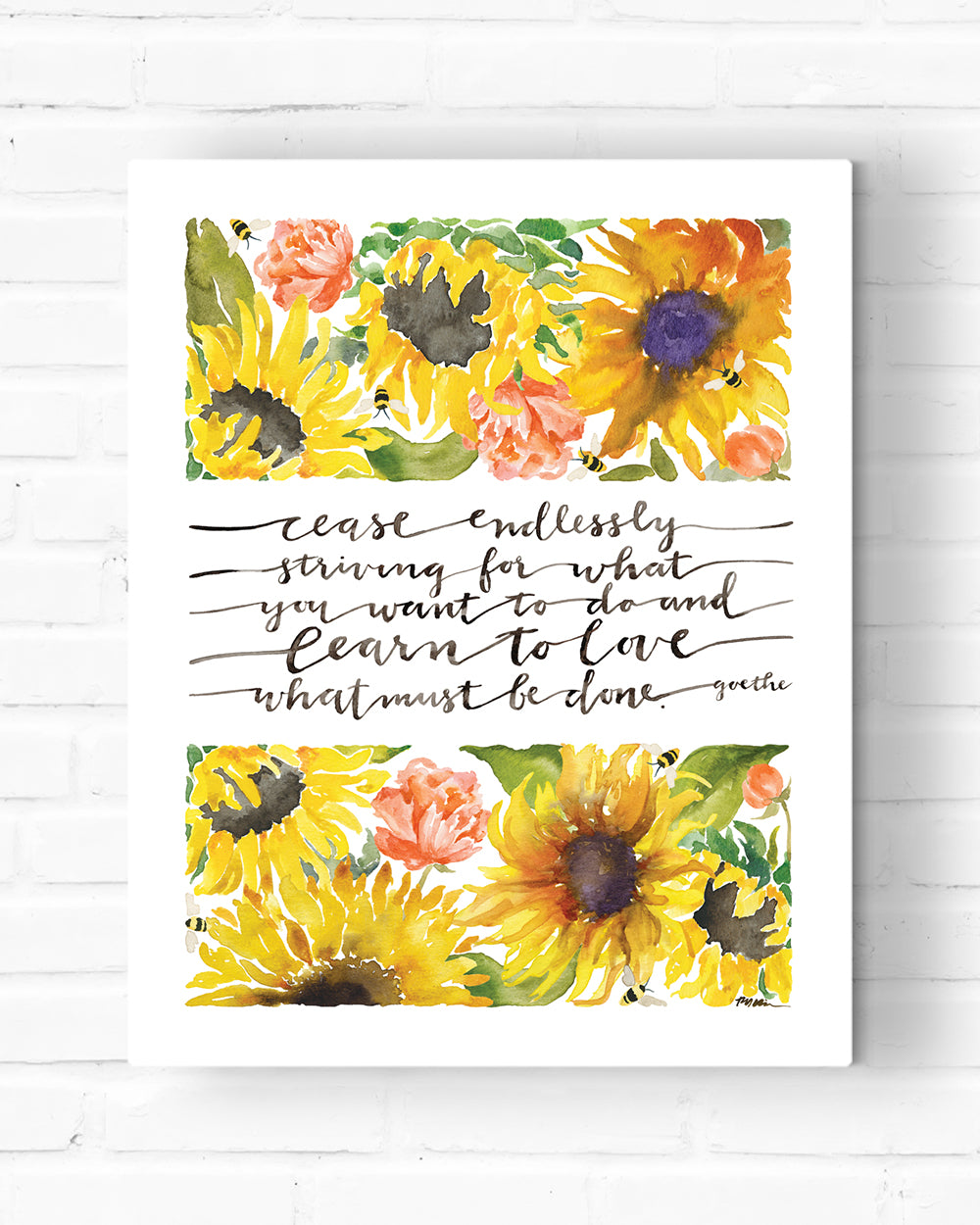 Cease Endlessly Striving Canvas