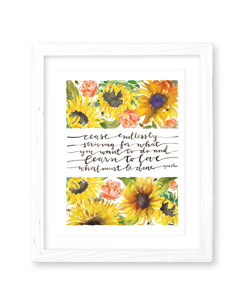 Cease Endlessly Striving Print