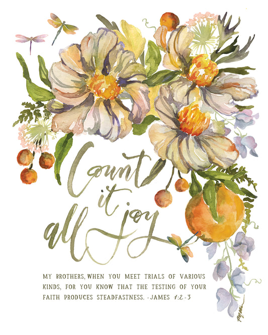 Count It All Joy Canvas
