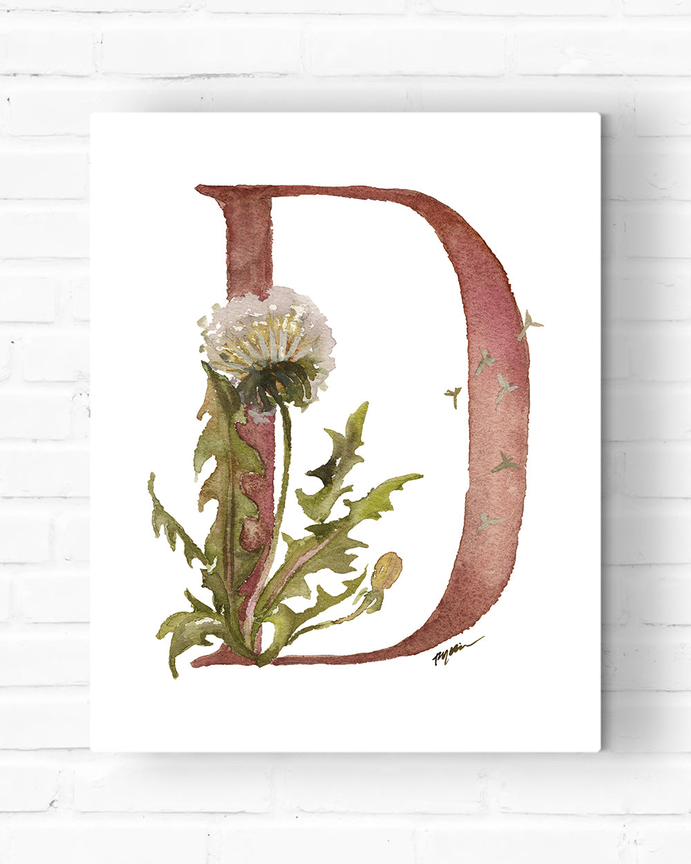 Monogrammed Letter Canvas