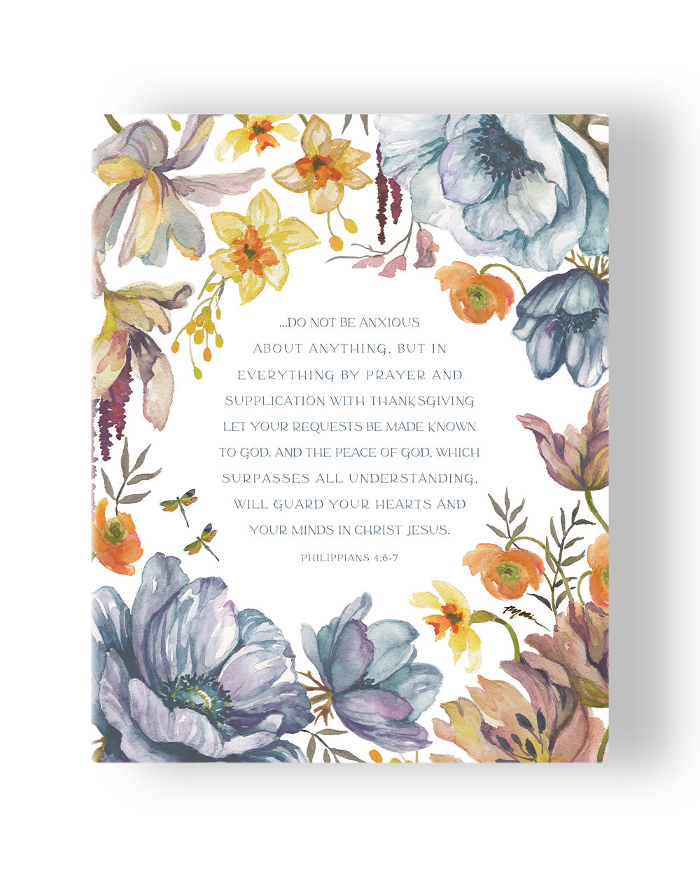 canvas bible verse quote Do Not Be Anxious About Anything from Philippians 4 - Ruth Chou Simons Christian art