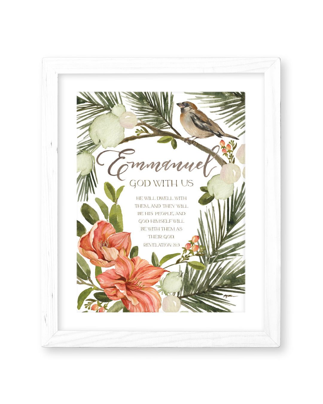 Revelation 21:3 | Emmanuel: God with Us Print