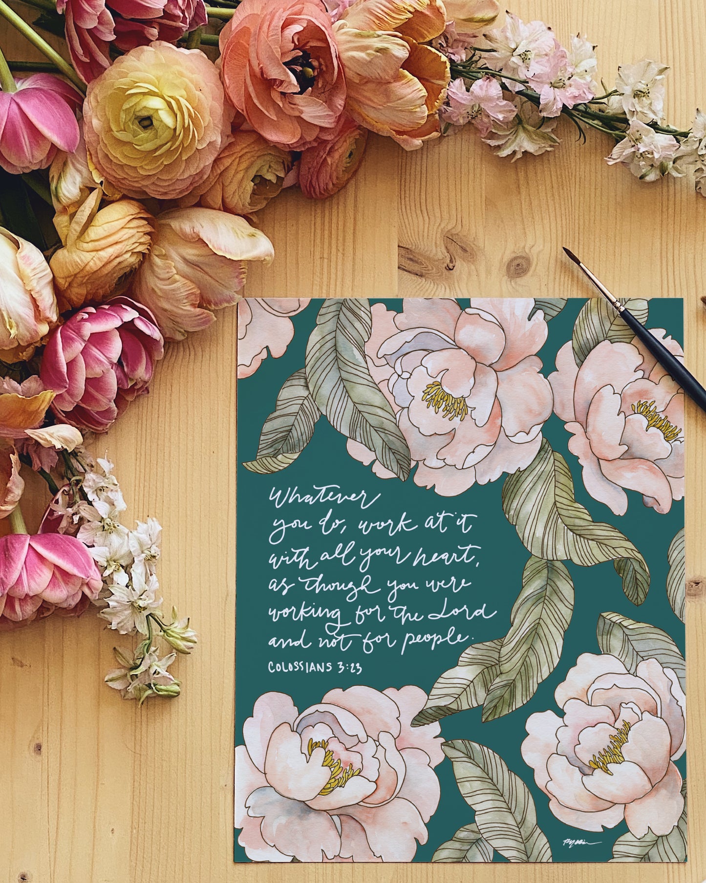 Colossians 3:23 | For the Lord Print