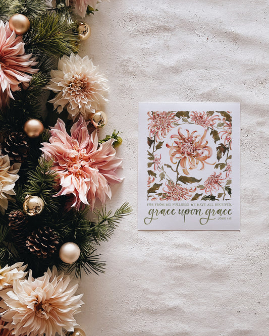 John 1:16 | Grace Upon Grace Print