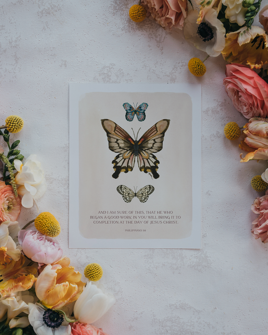 Philippians 1:6 | He Who Began A Good Work Print