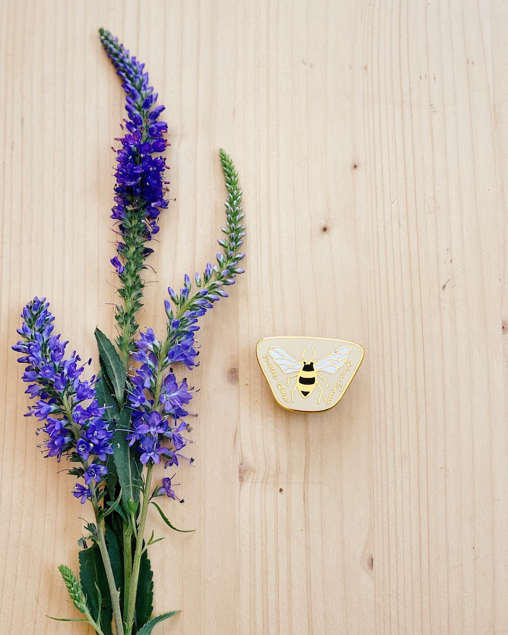 Honeycomb Enamel Pin