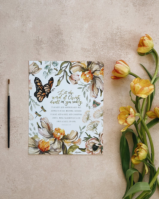 Colossians 3:16 | Let the Word of Christ Dwell in You Richly Print