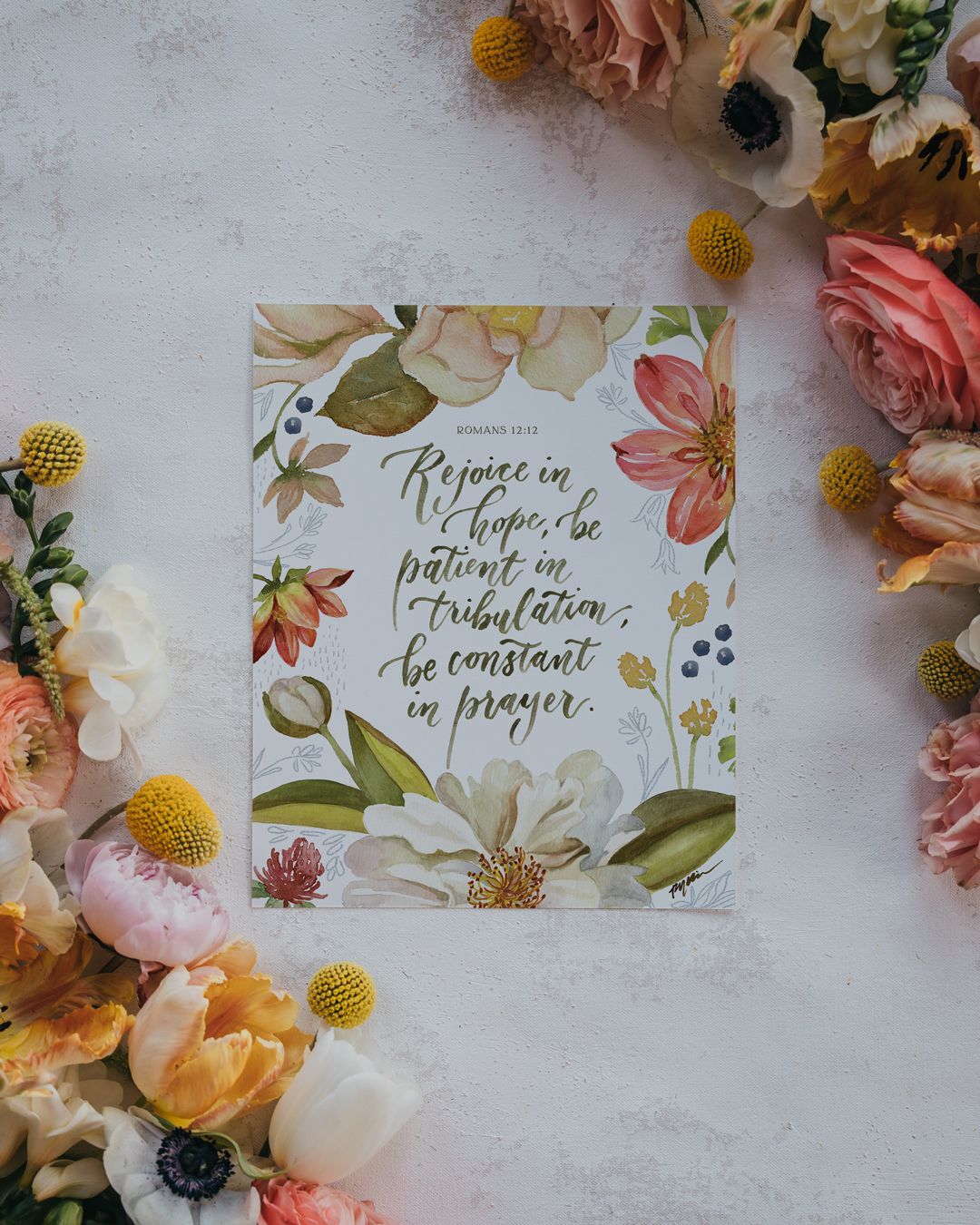 Romans 12:12 | Rejoice in Hope Print