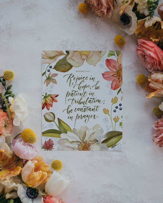 Romans 12:12 | Rejoice in Hope Print