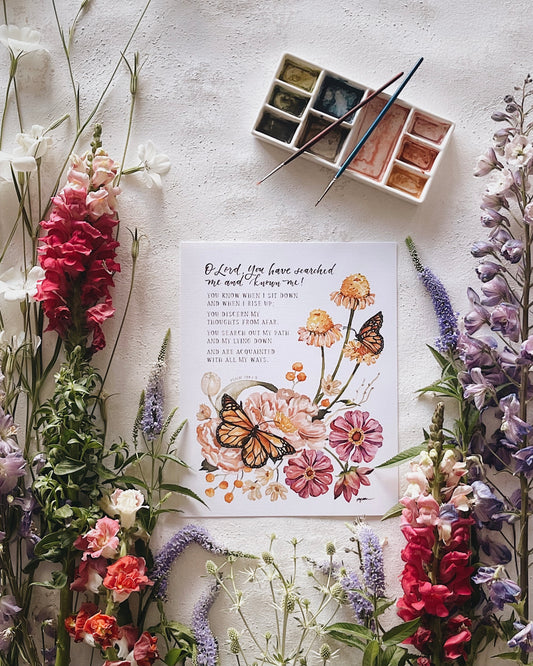 Psalm 139:1-3 | You Have Searched Me Print