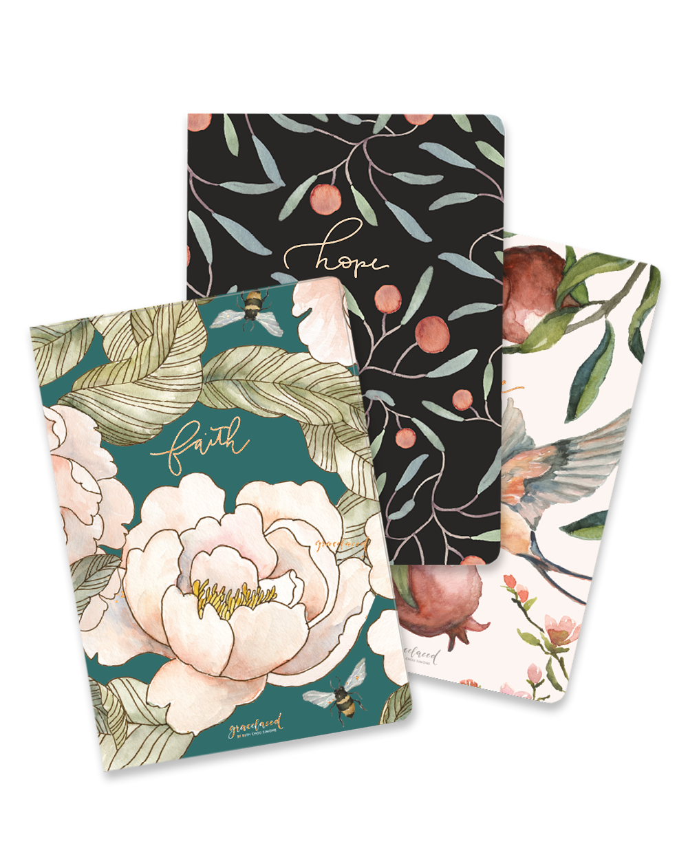 Faith, Hope, Love Notebook Set