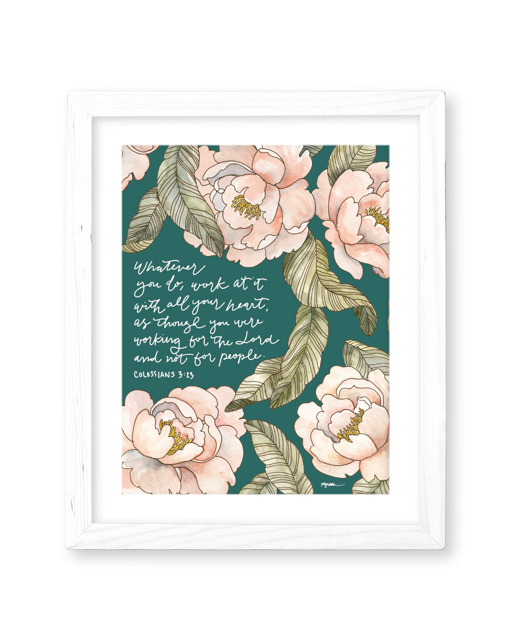 Colossians 3:23 | For the Lord Print