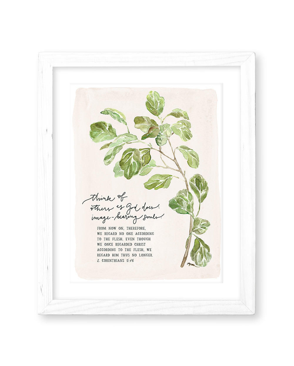 2 Corinthians 5:16 | Think of Others Print (Foundation 10)