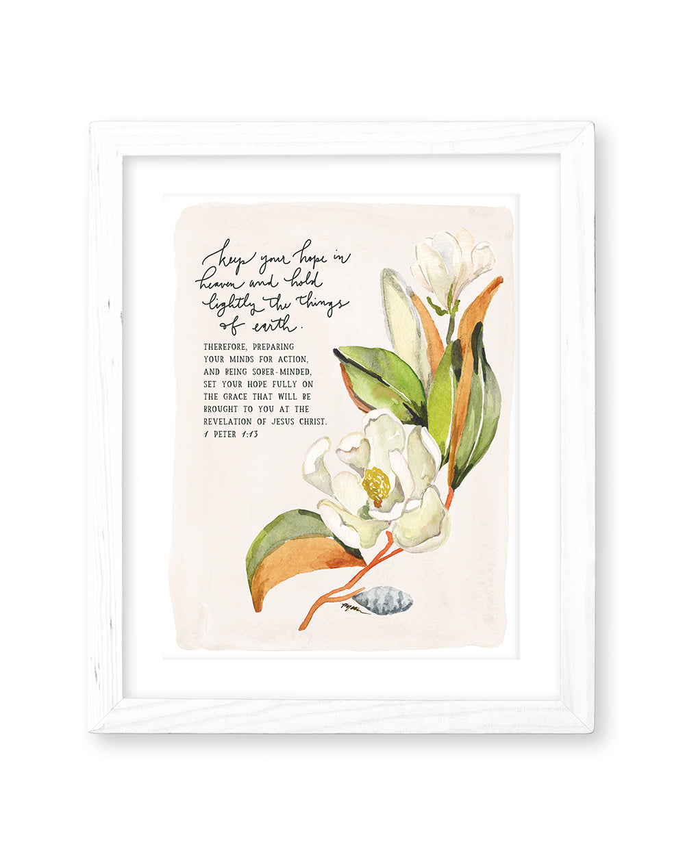 1 Peter 1:13 | Keep Your Hope in Heaven Print (Foundation 11)