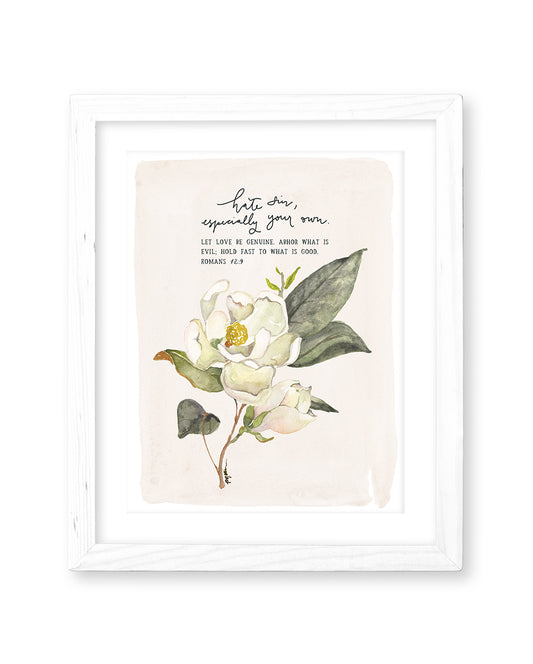 Romans 12:9 | Hate Sin Print (Foundation 2)