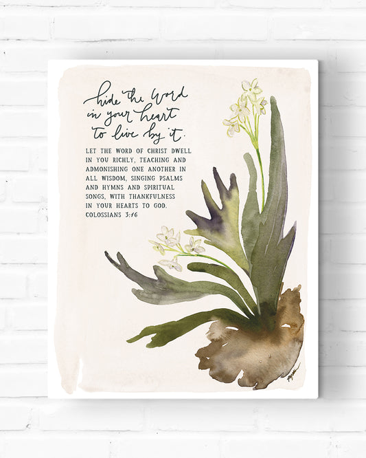 Foundation 3: Hide the Word in Your Heart Canvas